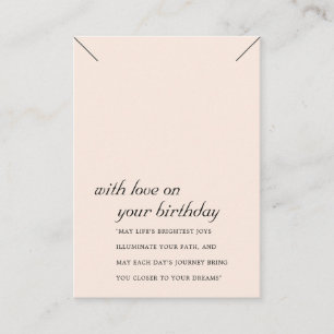 DE PLACEMENT CARTE D'AFFICHAGE D'ANNIVERSAIRE D'UN CADEAU ROSE 