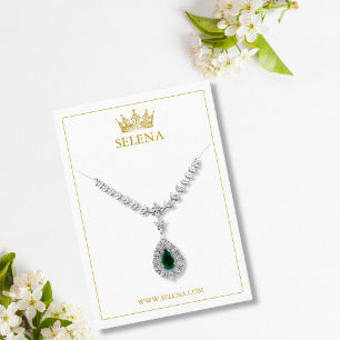 De Placement Carte d'affichage du collier Gold Crown