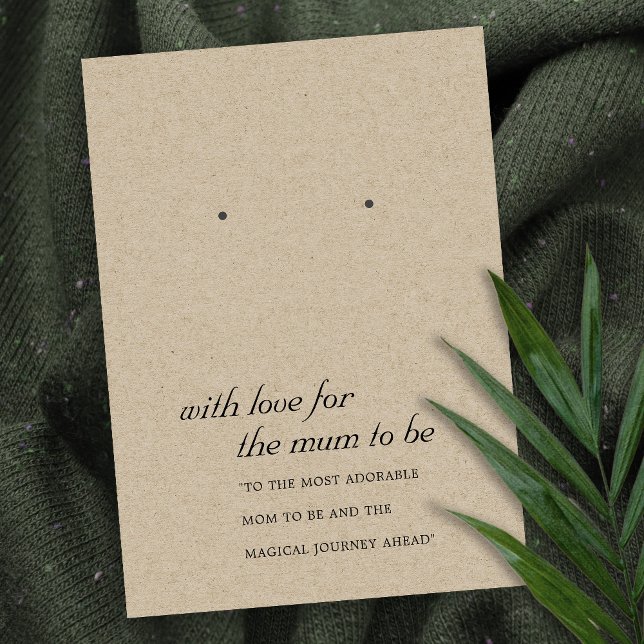 DE PLACEMENT CARTE D'AFFICHAGE RUSTIQUE KRAFT MUM À RECEVOIR (Créateur téléchargé)