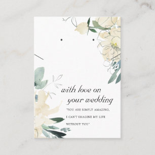 DE PLACEMENT CARTE D'APPROVISIONNEMENT EN MARIAGE FLORAL BLANC