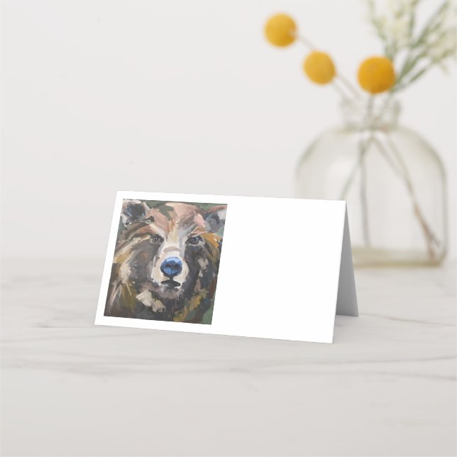 De Placement Carte d'emplacement d'ours (Devant)