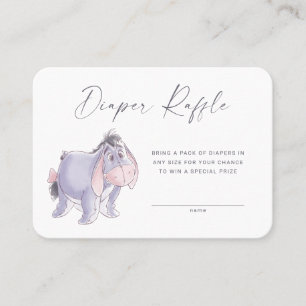 De Placement Carte d'insertion d'aquarelle Eeyore Diaper Raffin