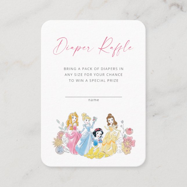 De Placement Carte d'insertion Disney Princess Floral Diaper (Devant)