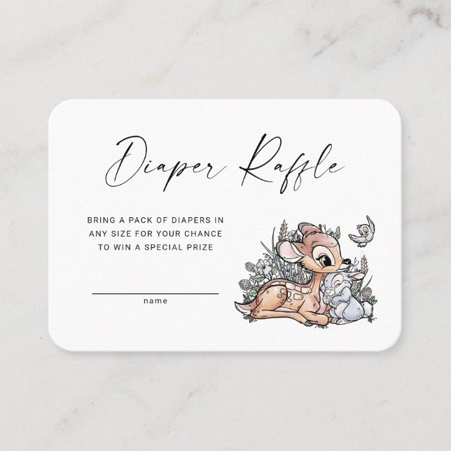 De Placement Carte d'insertion du chapeau Bambi Woodland (Devant)