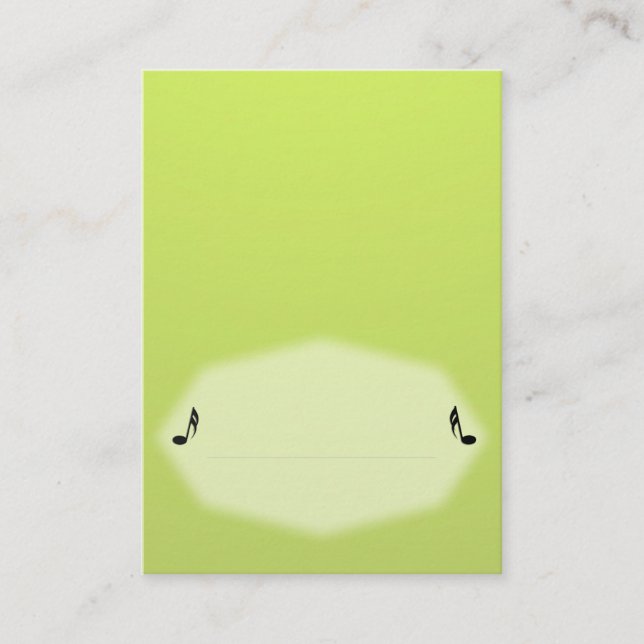 De Placement Carte Green Music Place (Devant)