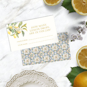 De Placement Carte Lemon Drop