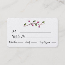 Carte Mariage Fruit et Floral Aquarelle