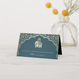 De Placement Carte Mariage indienne Place Faux Gold Foil