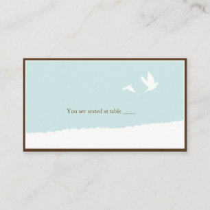De Placement Carte mariage inséparable bleu