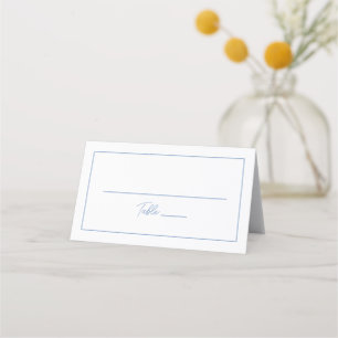 De Placement Carte minimaliste Dusty Blue Escort