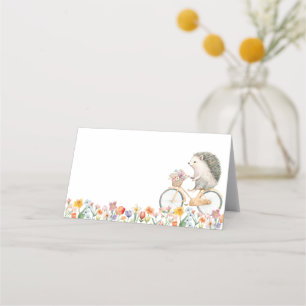 De Placement Carte Place Baby shower Hérisson Floral