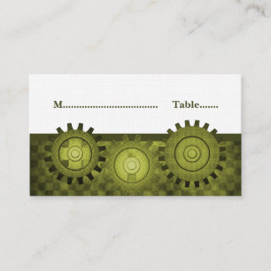 De Placement Carte Place Gears Steampunk, verte