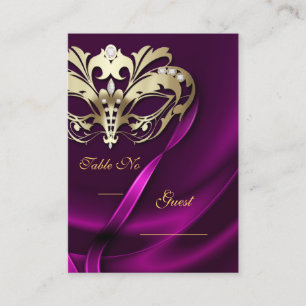 De Placement Carte Place Mascarade Or Pink