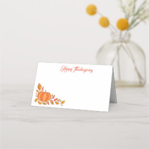 De Placement Carte Place Nom Thanksgiving