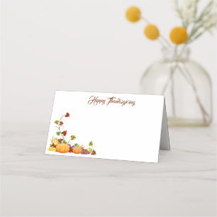 De Placement Carte Place Nom Thanksgiving