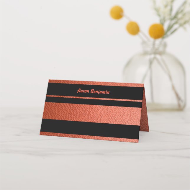 De Placement Carte Place pour Hoops Bar Mitzvah Collection (Devant)