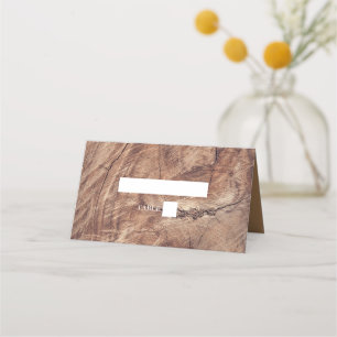 De Placement Carte Rustique Mariage en bois
