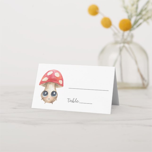 De Placement Cute champignon - Carte place (Devant)