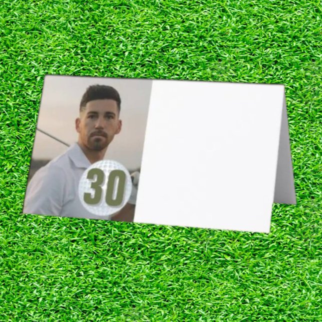 De Placement DAD Golf Party Fun Carte Place Plié (Tee Off with Dad: Where Fun Meets Elegance!)