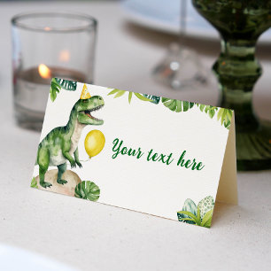 De Placement Dinosaures Anniversaire Carte Place
