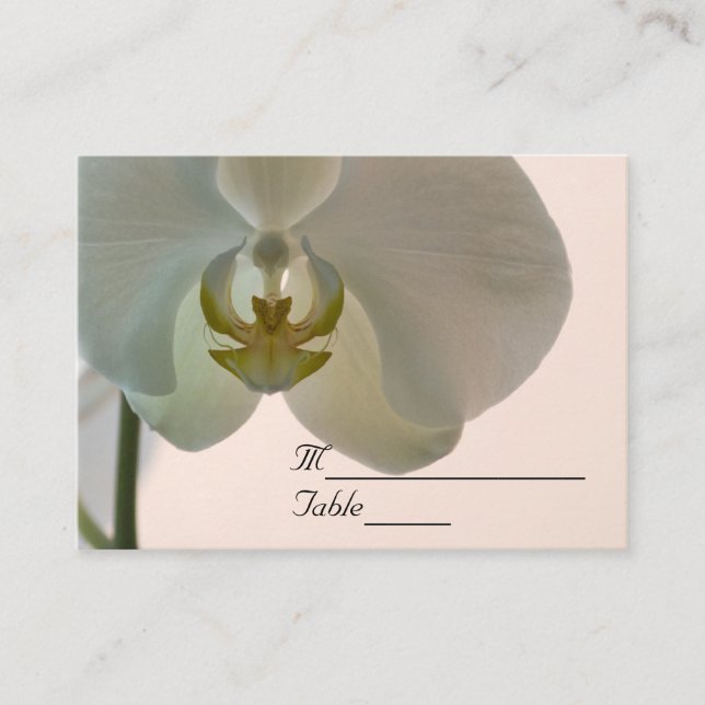 De Placement Elégante carte Mariage orchidée (Devant)