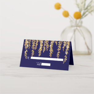 De Placement Elégante Carte Place Twinkle Lights Gold Willow Le