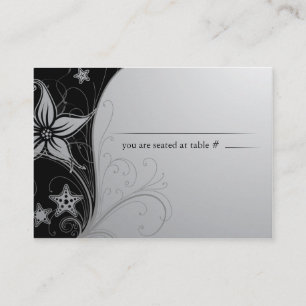 De Placement Elégante plage Destination Mariage Table Nom Carte