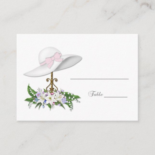 De Placement Joli Casquette, Carte Place Fleurs (Devant)