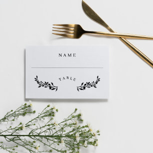 De Placement Jolie verdure Elégante Table Mariage Carte d'escor