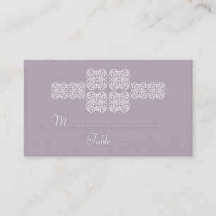 De Placement Lilac Bohemian Chic Mariage Carte Place