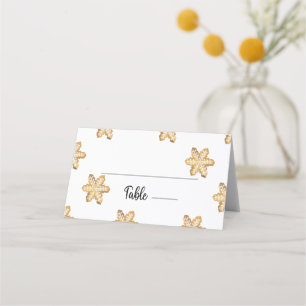 De Placement Noël pain d'épice homme carte place