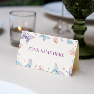 De Placement Papillon Carte Place Baby shower d'anniversaire