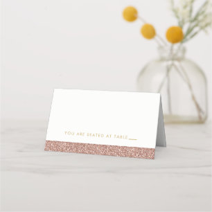 De Placement Parties scintillant rose or rose étincelante Carte