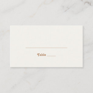 De Placement Plage Retro Carte Mariage Gold Flat