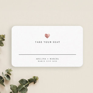 De Placement Rose moderne Gold Mariage Table Carte Place