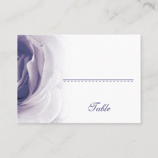 De Placement Soft Lavender Rose Carte Place - Mariage (Devant)