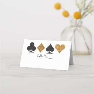 De Placement Vegas Gold Faux Parties scintillant Carte Place av