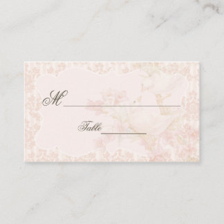 De Placement Vintage Oiseaux romantiques en Amour Mariage Carte