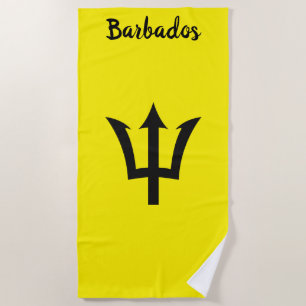 De Plage Barbados Trident Yellow Beach Serviette