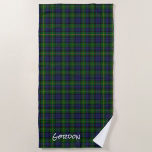 De Plage Gordon Clan Tartan Serviette Plaid Beach