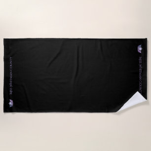 De Plage Miss America Custom Lilac Crown Beach Serviette