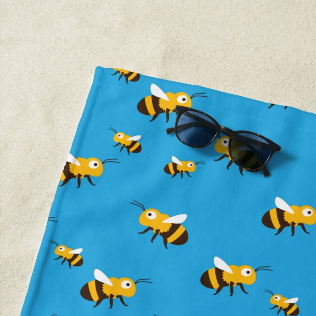 De Plage Serviette Bee Beach (En situation)