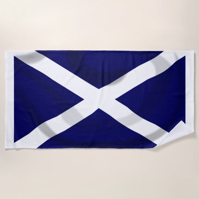 De Plage Serviette écossaise Saltire Beach (Devant)