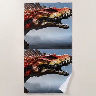 De Plage Spinosaurus Dinosaur effrayant, Serviette