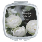 Vous êtes le magnifique miroir White Rose Compact 