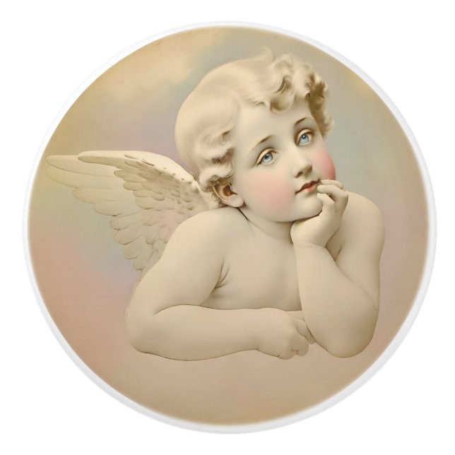 De Porte En Céramique Bouton Angel (Devant)