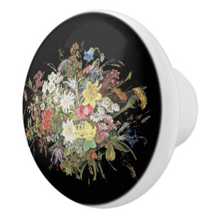 De Porte En Céramique Le fleur sauvage alpin fleurit le bouton