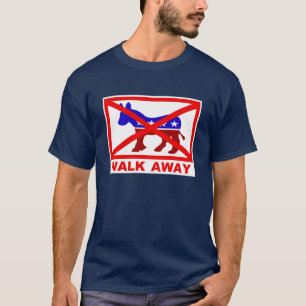 De promenade T-shirt politique populaire loin
