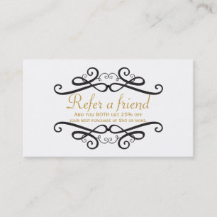 De Référencement Carte client Black & White Classic RECOMMANDER UN