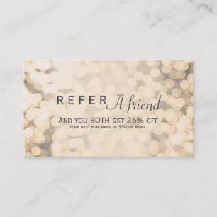 De Référencement Carte cliente CARTE PARRAINÉE Gold Sparkling Light